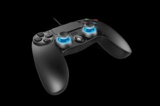 Spirit of Gamer Gamepad - XGP WIRED PS4 (USB, 1,9m kábel, Vibration, PC és PS4 kompatibilis, fekete-kék)