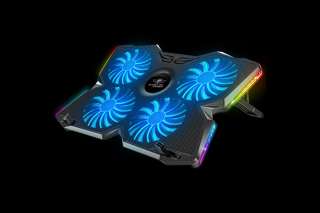 Spirit of Gamer Notebook Hűtőpad 17"-ig - AIRBLADE 500 RGB (25dB; 4x12cm, RGB, 2xUSB2.0)