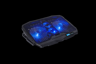 Spirit of Gamer Notebook Hűtőpad 17"-ig - AIRBLADE 600 Blue (15dB; max. 95,14 m3/h; 2x12cm, LED, 2xUSB2.0)