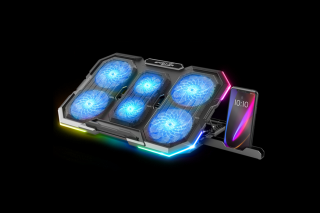 Spirit of Gamer Notebook Hűtőpad 17"-ig - AIRBLADE 700 RGB (29dB; max. 180 m3/h; 4x10cm+2x7cm, RGB LED, 2xUSB2.0)