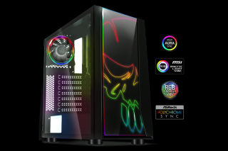 Spirit of Gamer Számítógépház - GHOST ONE RGB (fekete, ablakos, 2x12cm ventilátor, ATX, mATX, 2xUSB3.0, 1xUSB2.0)