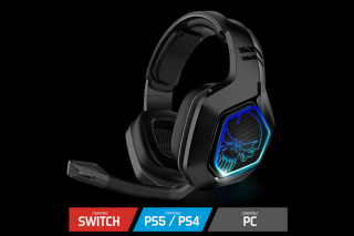 Spirit of Gamer Wireless Fejhallgató - MIC-XH900 (MultiPlatform, mikrofon, hangerőszabályzó, nagy-párnás, fekete)