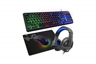 The G-Lab Gaming kit - 4 in 1 COMBO SELENIUM HU (KEYZ 160 billentyűzet, KULT 170 egér, egérpad, KORP 100 headset,magyar)