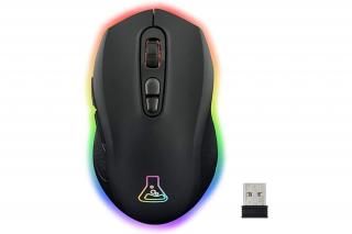 The G-Lab Vezeték nélküli Gamer Egér - KULT NEON (2400 DPI, 7 gomb, makro,  RGB LED, fekete)