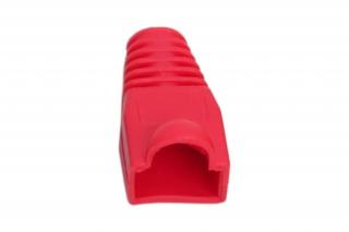 Törésgátló RJ45 csatlakozóhoz (05230PI-100), piros, 100db/csomag