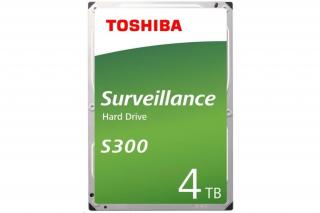 Toshiba Belső HDD 3.5" - S300 Surveillance 4TB (Bulk; Biztonságtechnikai rögzítőkbe; 128MB / 5400RPM)