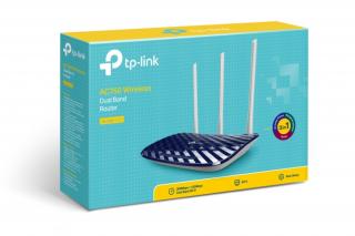 TP-Link Router WiFi AC750 - Archer C20 (300Mbps 2,4GHz + 433Mbps 5GHz; 4port 100Mbps; 1xUSB2.0; 3x3MIMO)