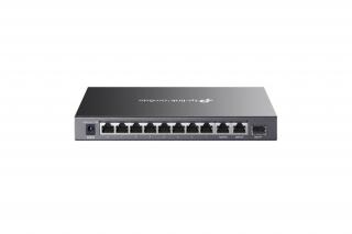 TP-Link Switch  PoE - DS111P (8x 100Mbps + 2x 1Gbps + 1x 1Gbps SFP port; 8x at PoE+ port; 65W)