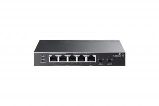 TP-Link Switch  PoE - TL-SG1005P-PD (5 port 1Gbps; 1port PoE++ be és 4port PoE+ kimenet; max 66W)