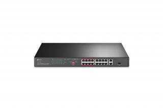 TP-Link Switch  PoE - TL-SL1218P (16port 100Mbps;  16 at/PoE+ port; 2x Combo SFP; 150W, 250m extended mode)