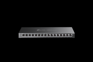 TP-Link Switch Smart PoE - SG2016P (16port 1Gbps; 8× 802.3at/af PoE+; 120W; L2/L3/L4)