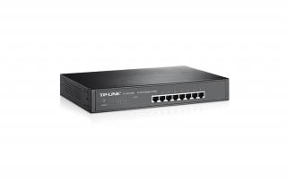 TP-Link Switch  - TL-SG1008 (8 port, 1000Mbps; fém ház, rackbe szerelhető)