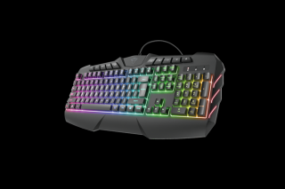 Trust Billentyűzet Gamer - GXT 881 ODYSS Semi-Mechanical (RGB LED háttérvilágítás; USB; fekete; magyar)