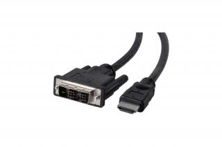 Value Kábel - 11.99.5522 (DVI-HDMI apa/apa, fekete, 2m)