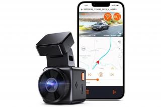 Vantrue Dash Cam - E1 Lite (WiFi+GPS autós kamera, 1080p, HDR, Hangutasítás, 512GB MicroSD támogatás)