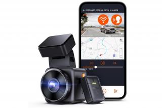 Vantrue Dash Cam - E1 (WiFi+GPS autóskamera, 1944p, HDR, Hangutasítás,512GB MicroSD támogatás,veznélküli távirányító)