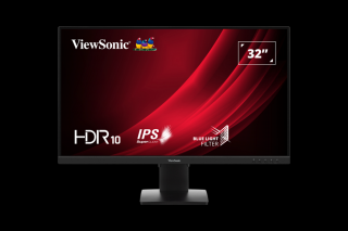 ViewSonic Monitor 32" - VG3209-4K (IPS, 16:9, 4K, 5ms, 350cd/m2, D-sub, HDMI, DP, VESA, SPK, mag. áll.)