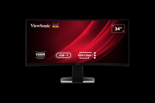 ViewSonic Monitor 34" - VG3419C (VA, 120Hz, 21:9, 3440x1440, 3,5ms, 300cd/m2, Type-C, HDMI, DP, LAN, SPK, mag. áll.)