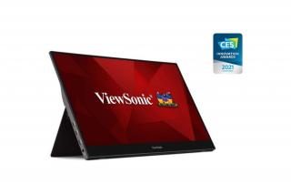 ViewSonic Portable Monitor 15,6" - TD1655 (IPS,16:9, 1920x1080, 10 point Touch, 6,5ms, 250cd/m2, miniHDMI, 2xUSB-C, tok)