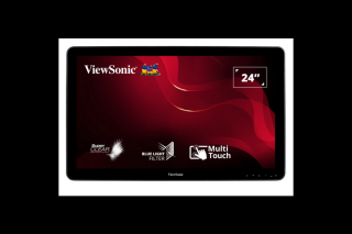 ViewSonic Portable Monitor 23,6" - TD2430 (VA,16:9, 1920x1080, 10 point Touch, 10ms, 200cd/m2, VGA, DVI, HDMI, USB, SPK)