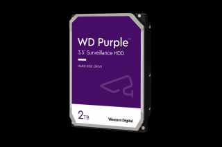 Western Digital Belső HDD 3.5" 2TB - WD23PURZ (5400rpm, 256MB puffer, SATA3 - Purple (biztonságtechnikai rögzítőkbe is))