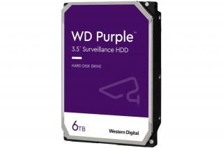 Western Digital Belső HDD 3.5" 6TB - WD64PURZ (5640rpm, 256MB puffer, SATA3 - Purple (biztonságtechnikai rögzítőkbe is))