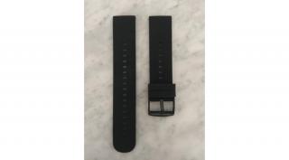22mm Fekete Szilikon Okosóra szíj Fém csattal Cserélhető Univerzális