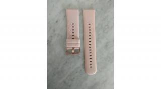 22mm Rózsaszín (Pink) Szilikon Okosóra szíj Fém csattal