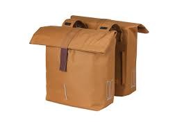 BASIL CITY DOUBLE BAG KERÉKPÁROS DUPLA CSOMAGTARTÓ TÁSKA CAMEL BARNA