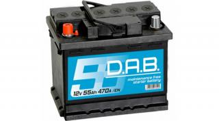 DAB AKKUMULÁTOR 12V55AH 470A B+