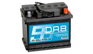 DAB AKKUMULÁTOR 12V55AH 470A  J+