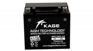 KAGE AGM MF YTX5L-BS (MF12V5-1A, KTZ6S) 12V 5Ah 70A  MOTORKERÉKPÁR AKKU