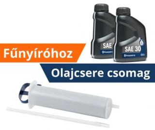 Husqvarna fűnyíróhoz olajcsere csomag