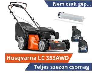 Husqvarna LC 353AWD önjáró fűnyíró - Teljes szezon csomagban