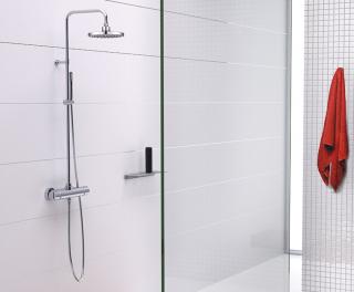 Petra Termosztátos zuhanyrendszer zuhanycsaptelep zuhanyszettel,és esőztetővel