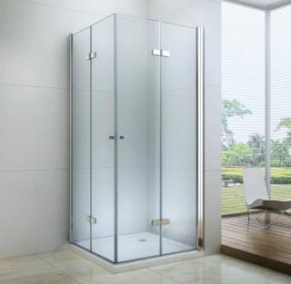Royal relax 80x80-as összecsukható zuhanykabin ABS alacsony zuhanytálcával 6mm-es nano vízlepergető üveggel