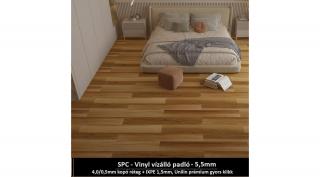 SPC - Vinyl padló 2,25m2/csomag "Borostyánfa" Prémium / Kérjen egyedi árat a kiszállításra!