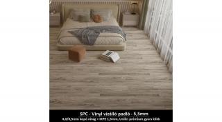 SPC - Vinyl padló 2,25m2/csomag "Ezüst Kőris" Prémium / Kérjen egyedi árat a kiszállításra!