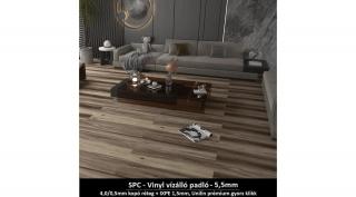 SPC - Vinyl padló 2,25m2/csomag "Füstös Cédrus" Prémium / Kérjen egyedi árat a kiszállításra!