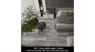 SPC - Vinyl padló 2,25m2/csomag "Hamvas Tölgy" Prémium / Kérjen egyedi árat a kiszállításra!