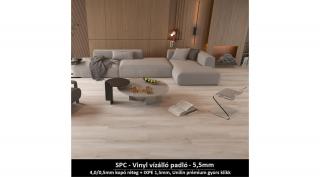 SPC - Vinyl padló 2,25m2/csomag "Hófehér Tölgy" Prémium / Kérjen egyedi árat a kiszállításra!