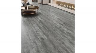 "Titán Acél Ezüst" Prémium SPC - Vinyl Padló műanyag és kő kompozit keveréke 2,25 m2/csomag