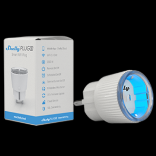 Shelly Plug S »  WiFi-s, interneten át vezérelhető, mini okoskonnektor, fogyasztásmérővel (2500W)