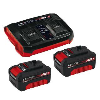 Einhell PXC Twincharger Kit gyorstöltő szett, 2db akku+töltő, 36V, 2x3.0Ah