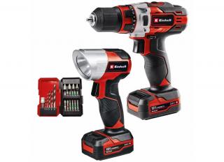 Einhell TE-CD 12/1 Li+22+CL akkus fúró-csavarozó szett, 18V, 2x2.0Ah akkuval és töltővel