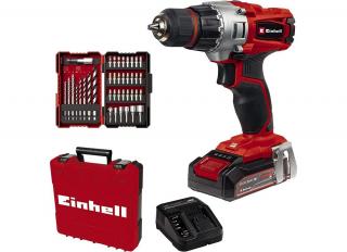 Einhell TE-CD 18/2 Li +39 akkus fúró-csavarozó szett 2.5Ah akkuval, töltővel és 39db tartozékkal