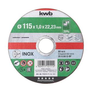 KWB Akku-Top Energy Saving 20% extra vékony vágótárcsa, 115x22.23x1mm