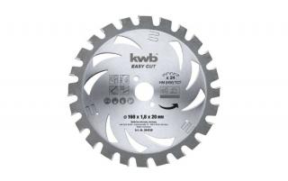 KWB Akku Top Energy Saving 30% TCT extra vékony fűrészlap, 24 fog, 160x20x1.2mm