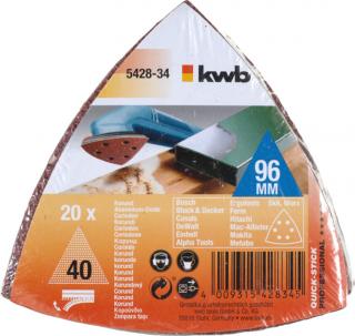 KWB deltacsiszoló lap 96x96mm P80 (20db-os)