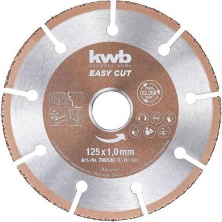 KWB Profi Easy Cut TCG volfram-karbid darabolótárcsa, 125x22.23x1mm